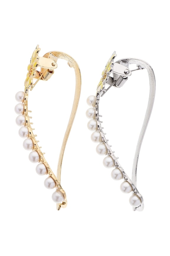 2 Pcs Hair Clips to Hold Back for Women Elastics Women's Miss