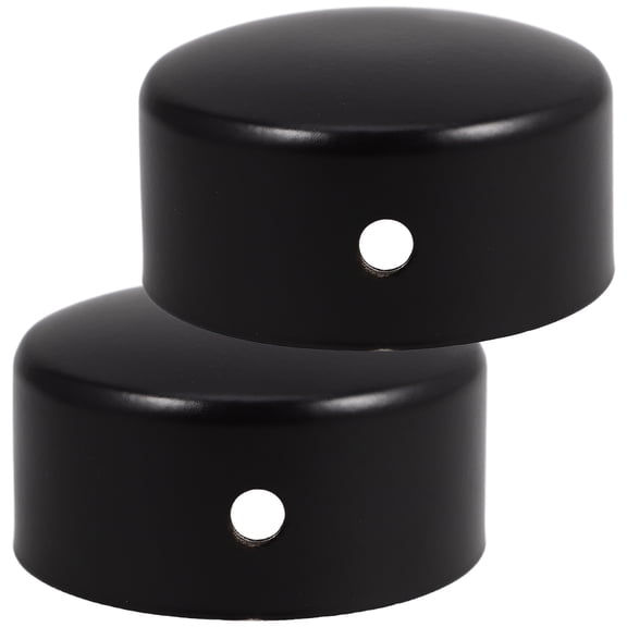 MLINS 2pcs Stainless Steel Round Handrail End Caps Plugs for Staircase Hand cover Fittings