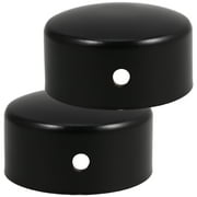 MLINS 2pcs Stainless Steel Round Handrail End Caps Plugs for Staircase Hand cover Fittings