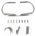 thumbnail image 1 of DINHEAROM U-Shaped Curtain Hooks Grey Aluminum Alloy 2Pcs 4.3x4.1in, 1 of 8