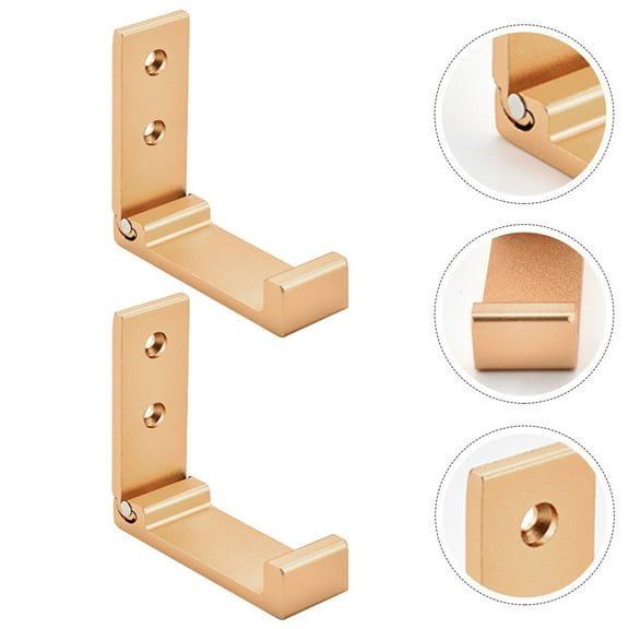 MLINS  2 Pcs Hanging Hooks Heavy Duty Stainless Multifunctional Household Bedroom