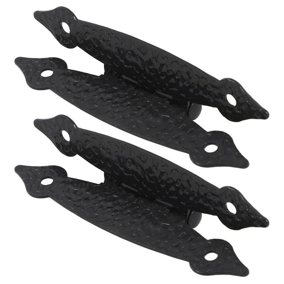 MLINS 2 Pcs Hinges for Cabinet Doors Vintage Retractable Attach Black