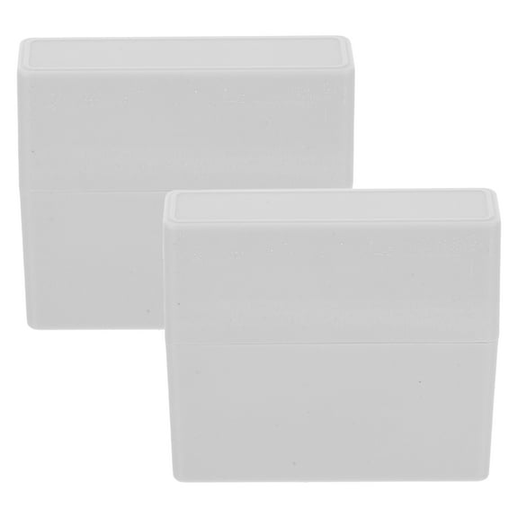 MLINS  2 Pcs Lab Freezer Container Flap Trash Can Houseplant White