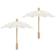 thumbnail image 1 of MLINS  2 Pcs Large Collapsible Umbrella Cotton Bridal Bride Lace, 1 of 8