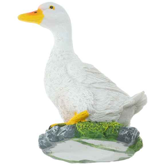 MLINS 2 Pcs Lifelike Decor Simulated Duck Ornament Animal Figurine
