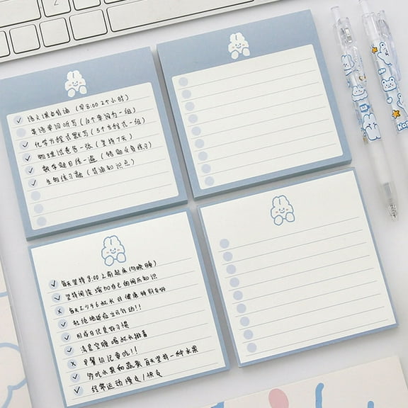 MLINS 2 Pcs Memo Pad Cute Pads Paper along with Travel Student Use