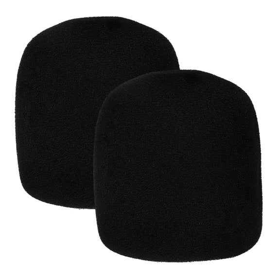 MLINS  2 Pcs Microphone Case Windscreen Washer Fluid Sponge Arm Microphones Black
