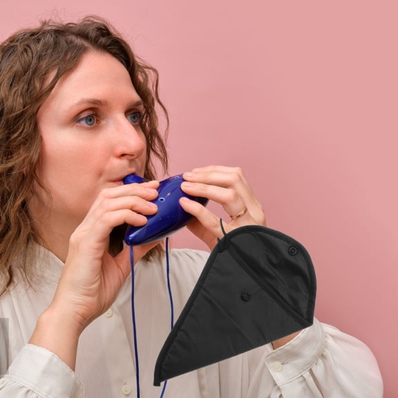 MLINS  2 Pcs Ocarina Storage Bag Instrument Musical Travel Light Grey