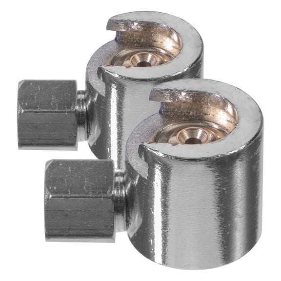 YUYUETIME 2Pcs Button Head Grease Coupler Replacement Metal Nozzle Fitting Plated Silver for Secure Connection