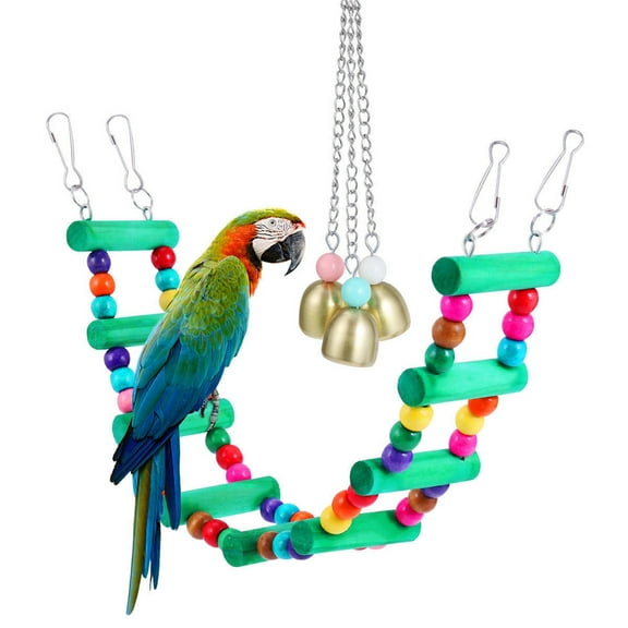 MLINS 2 Pcs Pet Supplies Parrot Swing Bird Toys for Parrots Large Macaw Birds