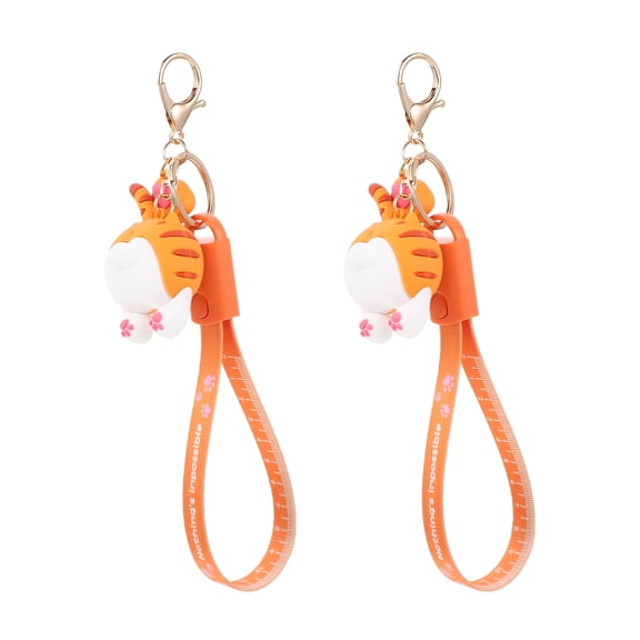 MLINS  2 Pcs Phone Charging Cord Keychain Charm Compatible with Tablets
