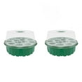 thumbnail image 1 of MLINS  2 Pcs Planting Container Gardening Sprouting Case Flat Cultivator Hole Green, 1 of 8
