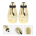 thumbnail image 1 of MLINS 2 Pcs Practice Trumpet Mute 13.30X7.00X7.00CM Golden, 1 of 8