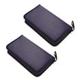 thumbnail image 1 of MLINS 2 Pcs Rack CD Bag Dvd Box DVD Storage Organizer 28.50X15.50X4.50CM Blue, 1 of 8