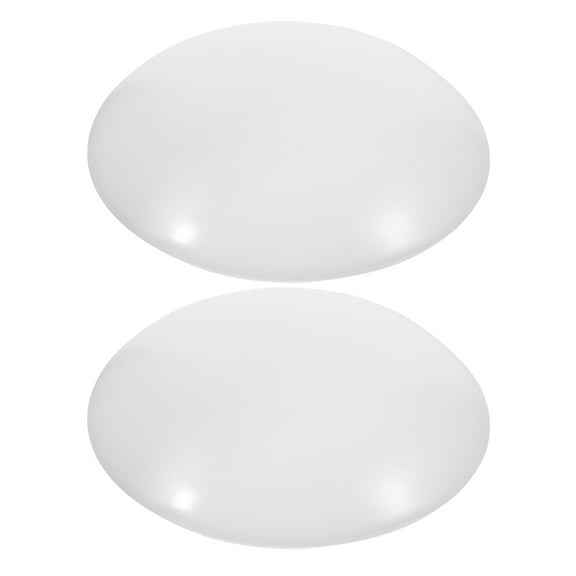 MLINS 2 Pcs Replacement Ceiling Light Cover Round Clip-On Lamp Cover Modern Round Lamp Shade Light Fixture Supply Replacement Plastic Light Shade