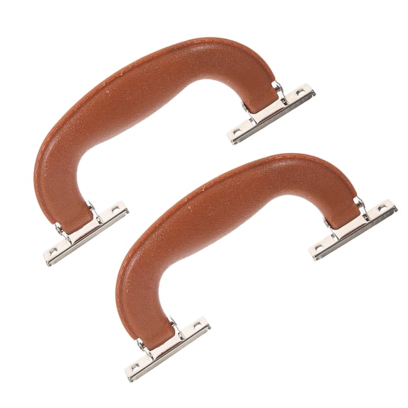 MLINS 2 Pcs Retro Handle Packing Box Handle Travel 15.00X5.50X1.50CM Brown