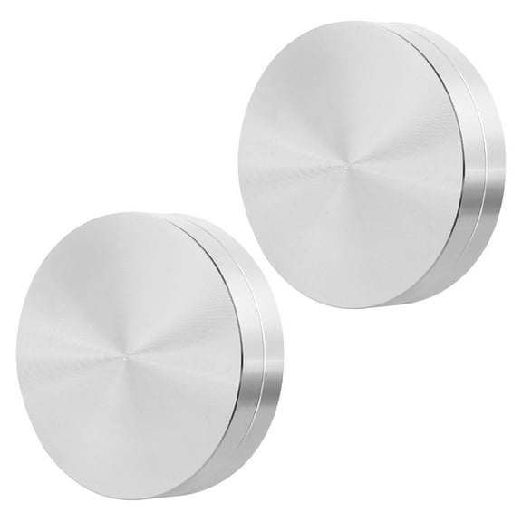 MLINS 2 Pcs Rotating Display Stand Dining Table Aluminum Turntable Cake Tray