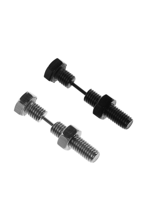 2 Pcs Screw Earrings Ear Piercing Plugs Punk Hip-Hop Style Earrings Piercing Screw Hoop Earrings Ear Studs Jewelry For Men Women