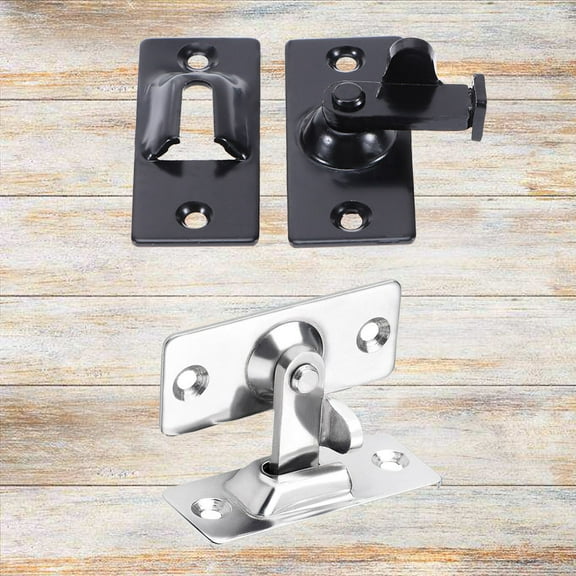MLINS  2 Pcs Security Barrel Bolt 90 Degree Door Latch Sliding Lock