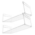 thumbnail image 1 of MLINS  2 Pcs Shoe Cabinet Partition Rack Space Saving Slipper Hanging Closet White, 1 of 8