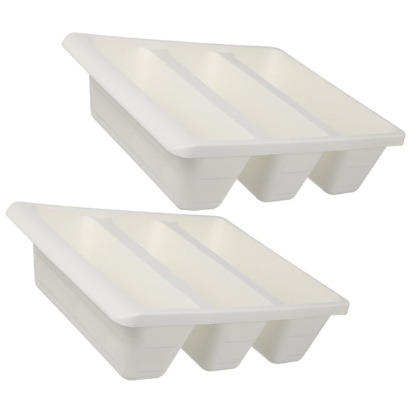 FELTECHELECTR 2-Pack Stackable White Shoe Storage Boxes for Shoes and Slippers with Space-Saving Design