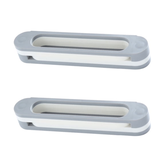 MLINS  2 Pcs Slipper Holder Wall Shoe Rack Drawers Slippers Bins Grey