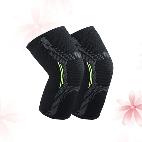 DINHEAROM Knee Brace Elastic Band Wrapping for Volleyball Knee Pads Men 2Pcs 10.6x0.4x10.6in