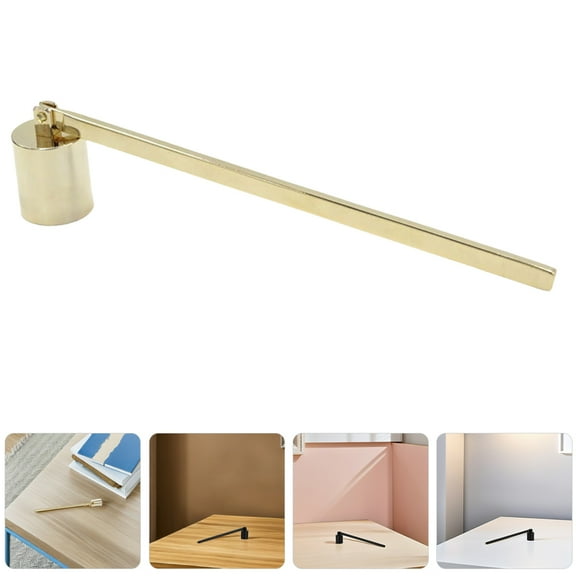 MLINS 2 Pcs Stainless Steel Candle Snuffer Long Handle Decorative Candle Extinguisher For Candle Flame Extinguishing Vintage Candle Accessories
