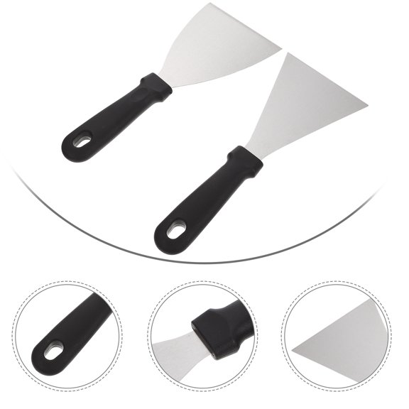 PTOOTP 2-Piece Steak Shovel Set with Ergonomic Non- Handles, Kitchen Tools for Easy Cooking, Serving and Grilling