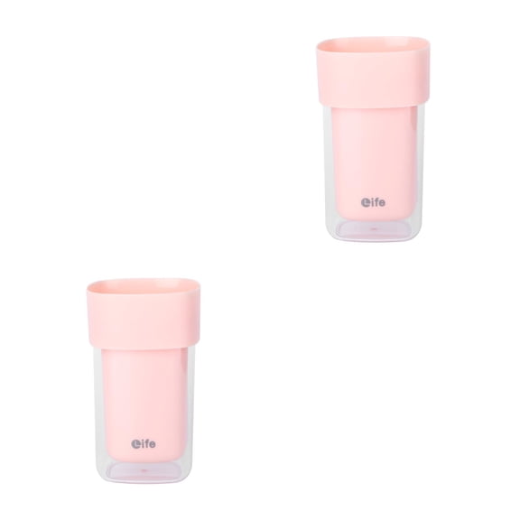 MLINS 2-Pack Toothbrush Travel Case Container for Kids and Couples, Portable and Holder for