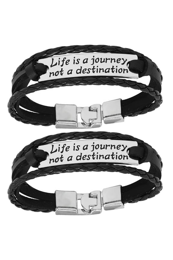 2 Pcs Tote Bracelet Men's Fashion Accessories Cuff Man