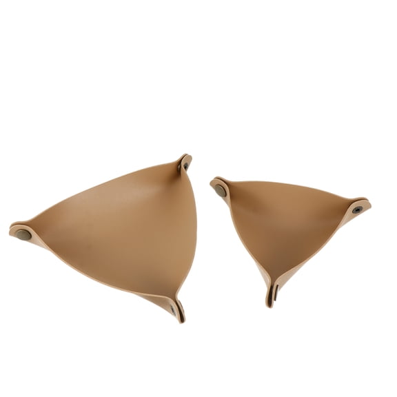 Set of 2 PU Triangle Storage Trays for , Keys, and Desktop Organization in Home and Office