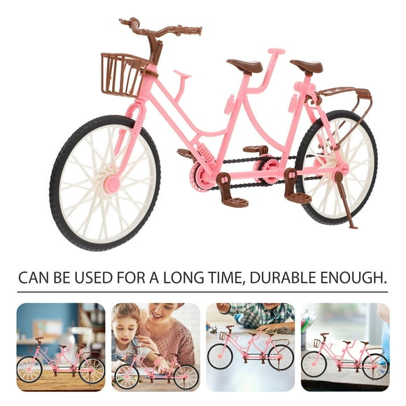 MLINS  2 Pcs Two-seater Bicycle Mini Bikes Suitable for Doll's Accessory