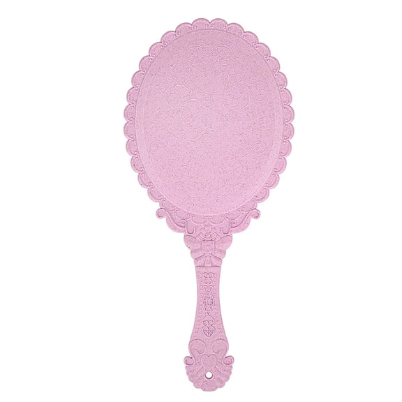 MLINS  2 Pcs UV Vanity Mirror Retro Pattern Portable Cosmetic Travel