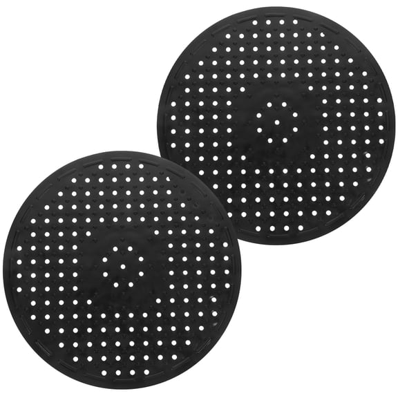 FELTECHELECTR Draining Mat for Kitchen Sink Black 2Pcs 12X12X0.06In
