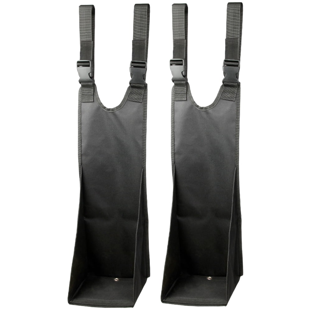 MLINS 2 Pcs Water-resistant Foot Holder Anti-skid ATV Pedals Motorcycle Bag Seat Black
