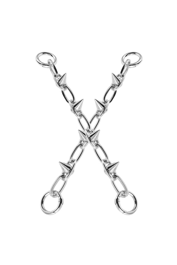 2 Pcs Window Blinds Rivet Shoe Chain Man 19.50X2.50X2.00CM Silver