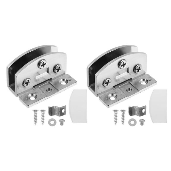 MLINS 2 Pcs Frame Glass Hinge Hinges for Doors Even Opening and Closing Force