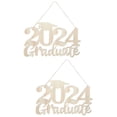 thumbnail image 1 of MLINS  2 Pieces Congratulations Decoration Graduation Sign Pendant, 1 of 8