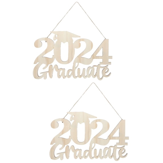 MLINS 2 Pieces Congratulations Decoration Graduation Sign Pendant