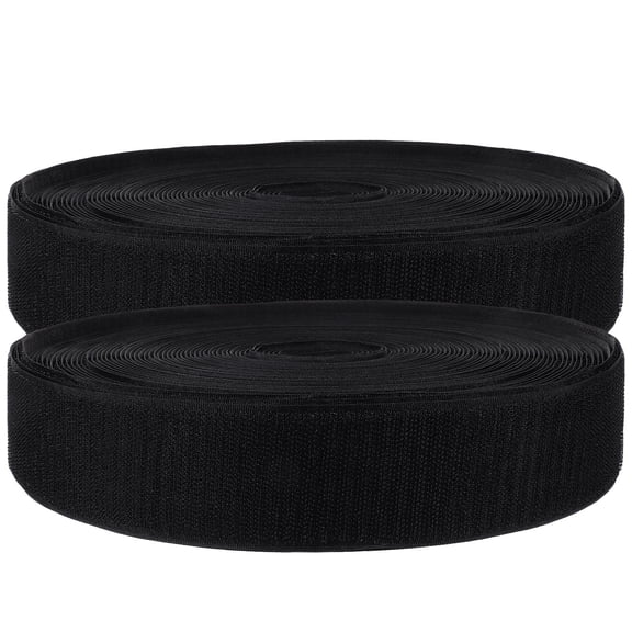 PTOOTP Nylon Blend Sew on Hook and Loop Black for Waterproof Bags