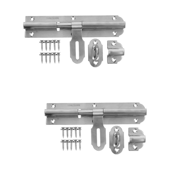 MLINS 2 Sets Barrel Bolt Lock Door Safety Lock Window Door Bolt Door Latch with Lock