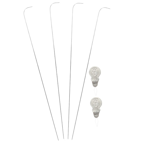 MLINS  2 Sets Beads Necklace Anklet Making Tool Easy Thread Needles for Hand Sewing Waist Hook