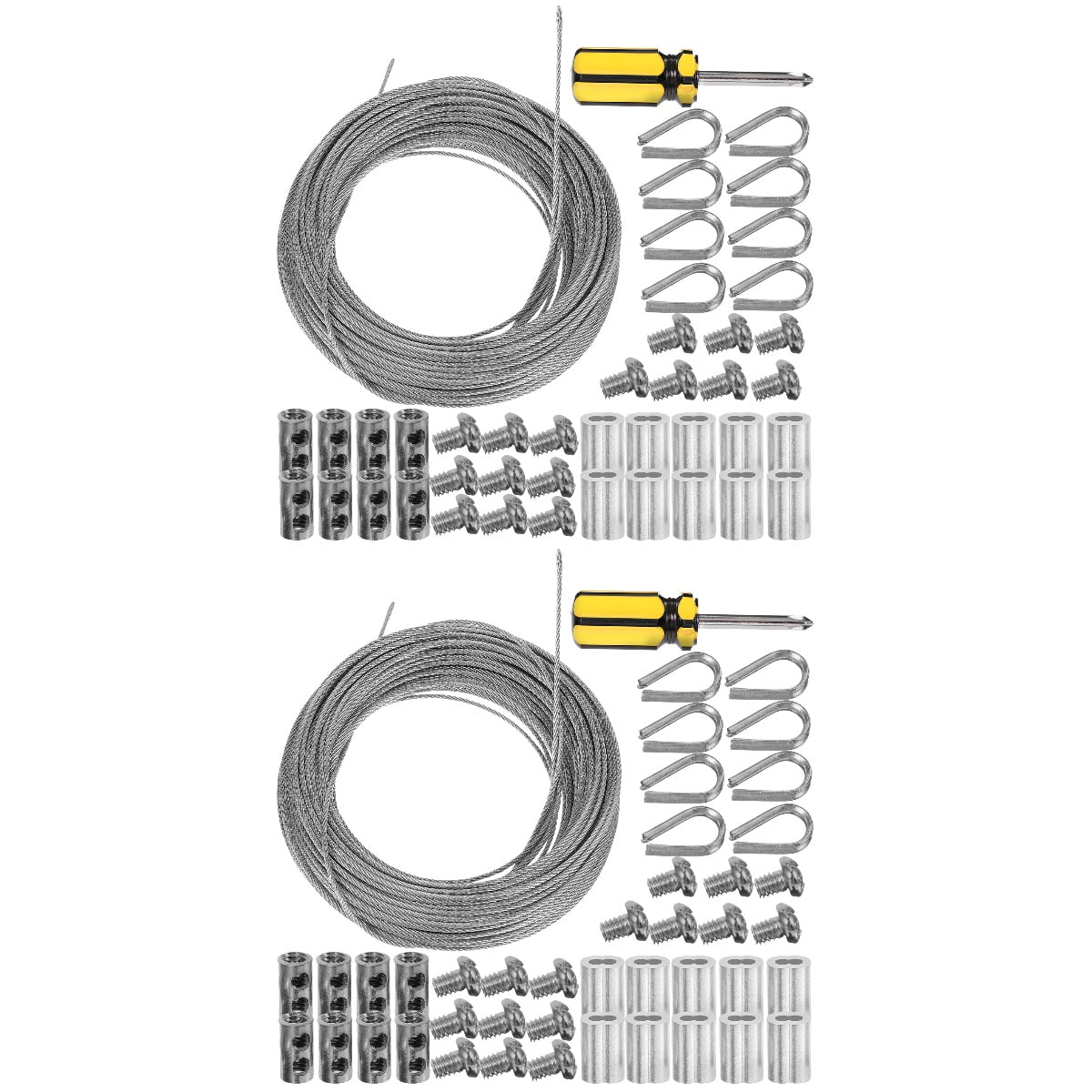 MLINS 2 Sets Cable Railing Kit Wire Thimble Hanging Wire Rope Thimble ...