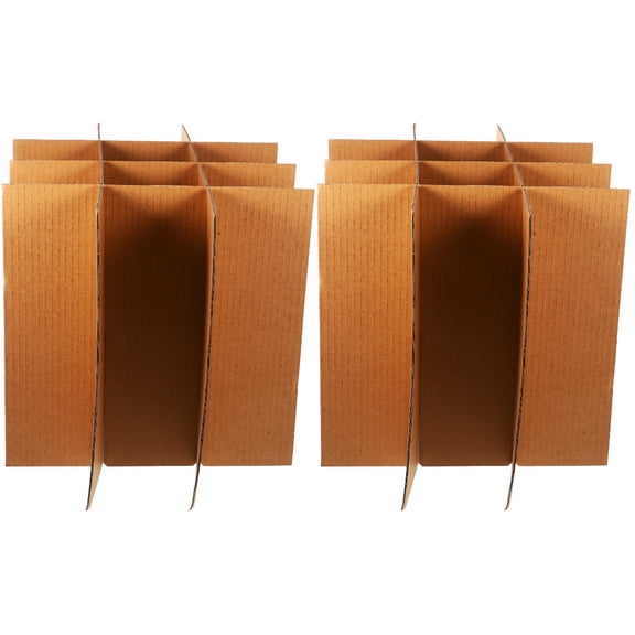 MLINS 2 Sets Cardboard Box Dividers for Packing, Dish Dividers, Durable Cardboard Organizers for Shipping and Storage