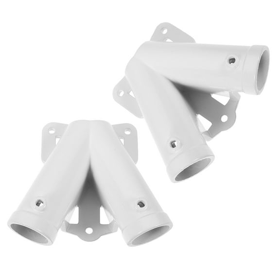 MLINS 2 Sets Flag Pole with Light Solar Powered Tube Flagpole Base