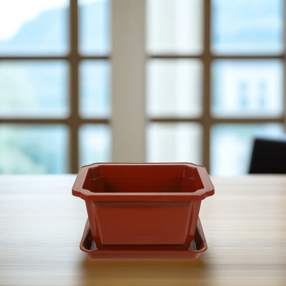 MLINS 2 Sets Garden Plastic Planter Rectangle Flowerpot Bonsai Pot Gardening Bonsai Containers