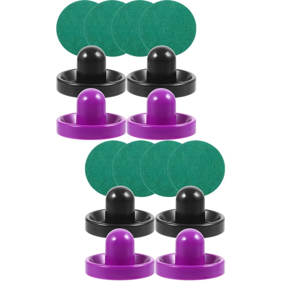MLINS 2 Sets  Ice Hockey Pucks Tabletop Hockey Pusher Plastic Ice Hockey Paddles Table Ice Hockey Supplies