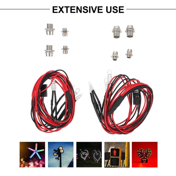 MLINS 2 Sets Light for RC Truck Replacement Car Lights LED Cars