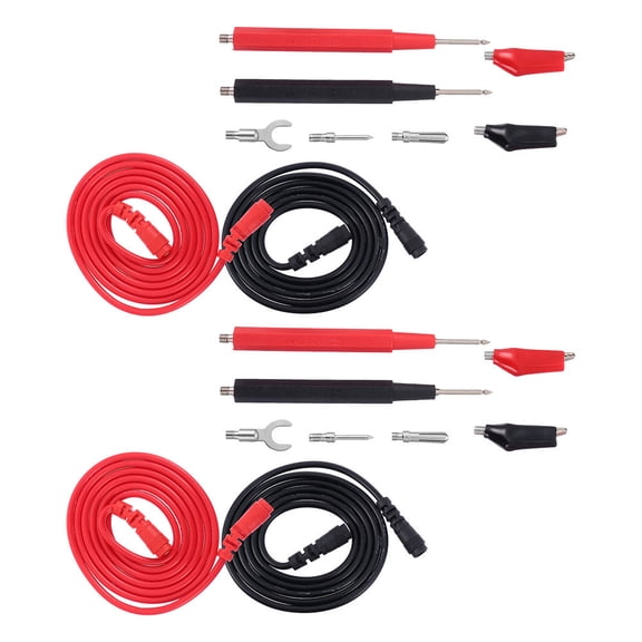 YUYUETIME 2Sets Multimeter Test Cable with Comfortable Grips for Electronic Component Testing